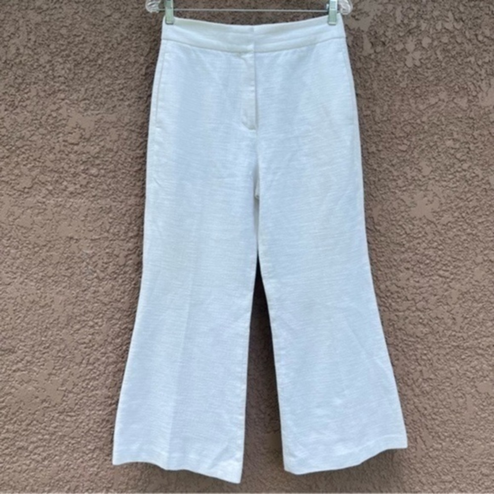 Rebecca Taylor White Wide-Leg Pants